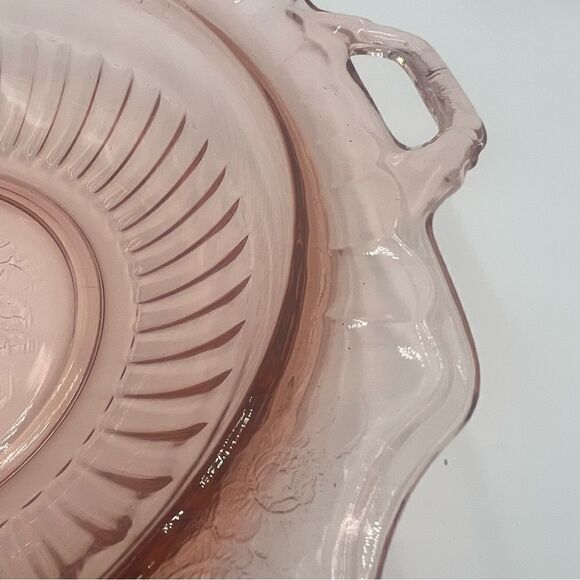 Mayfair Open Rose Depression Glass Serving Bowl - Picture 8 of 12